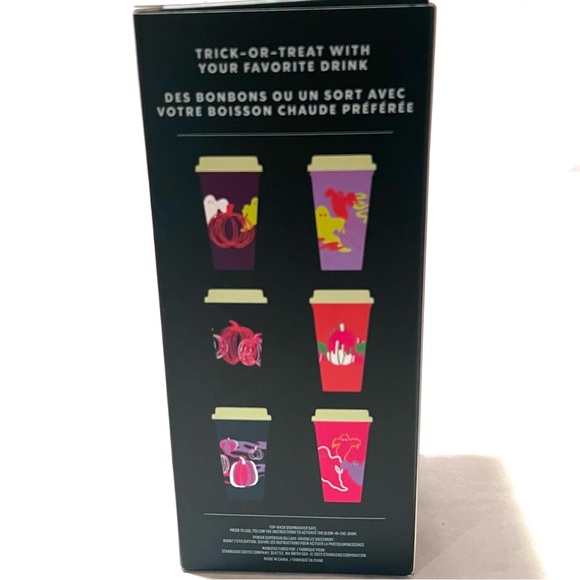 Starbucks Halloween 2023 Reusable Glow-In-The-Dark Hot Cups 16oz - Picture 5 of 16